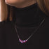 Pink | .925 Sterling Silver | Mermaid Glass Infinity Clasp Necklace